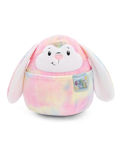 NICI Kuscheltier Chill-NICI Hase 20cm I Flauschiger, Bunter Plüschtier Hase mit langen Hängeohren für Mädchen, Jungen & Babys I Knuddeliges Stofftier – 49880 von NICI