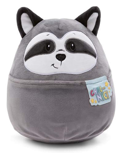 NICI Kuscheltier Chill-NICI Waschbär 20cm I Flauschiger Plüschtier Waschbär mit Schwänzchen für Mädchen, Jungen & Babys I Knuddeliges Stofftier – 49884 von NICI