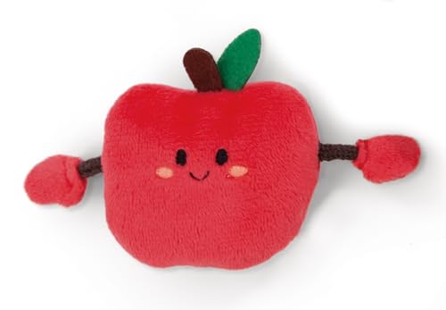 NICI 61127 Mini MagNICI Apfel 6cm rot-Kuscheltier mit Magnet – Magnettier für Kühlschrank, Tafel, Metall & vieles mehr von NICI