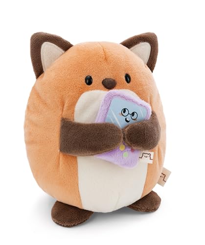 NICI MYMOCHI Fuchs Kuscheltier Geeks 16 cm mit Videospiel in Geschenkbox 11x12x6,5 cm, Flauschiges Stofftier zum Kuscheln, Spielen und Liebhaben - 61151 von NICI