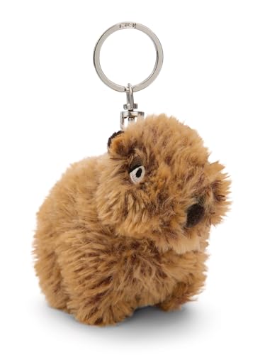 NICI Capybara Schlüsselanhänger Capy-Barbara 10cm braun - Plüsch-Begleiter Kuscheltieranhänger mit Schlüsselring für Schlüsselband, Schlüsselbund & Schlüsselhalter von NICI