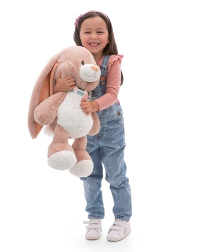 NICI Kuscheltier Hase Fjella 50cm braun - Stofftier aus weichem Plüsch, niedliches Plüschtier zum Kuscheln und Spielen, für Kinder & Erwachsene, tolle Geschenkidee - 61294 von NICI