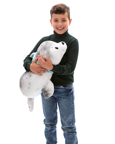 NICI Kuscheltier Seehund Bente 64cm grau - Stofftier aus weichem Plüsch, niedliches Plüschtier zum Kuscheln und Spielen, für Kinder & Erwachsene, tolle Geschenkidee - 61295 von NICI