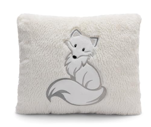 NICI Kissen Polarfuchs Vanja 25x30cm weiß - Flauschiges Kuscheltierkissen für Jungen, Mädchen, Babys und Kuscheltierliebhaber – ideal für Zuhause, Kindergarten oder unterwegs von NICI