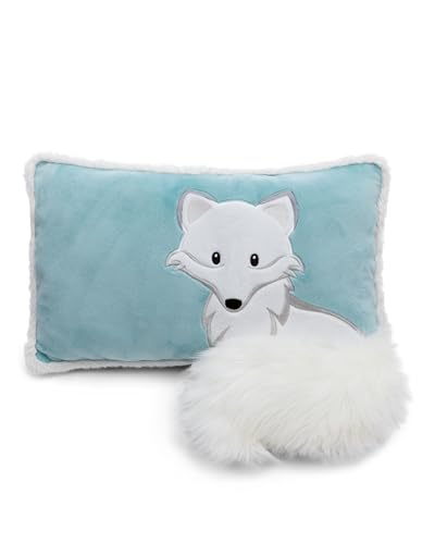 NICI Kinder Kissen Polarfuchs Vanja 43x25cm blau - Flauschiges NICI Kuschelkissen für Jungen, Mädchen, Babys und NICI Kuscheltierliebhaber: ideal für Zuhause, Kindergarten oder unterwegs - 61306 von NICI