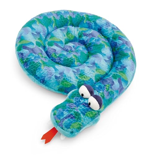 NICI 61729 Kissen Schlange rund 30cm grün-Flauschiges Kuscheltierkissen für Jungen, Mädchen, Babys und Kuscheltierliebhaber: ideal für Zuhause, Kindergarten oder unterwegs von NICI