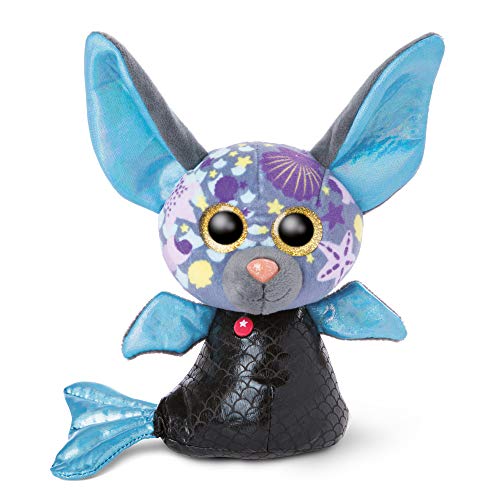 NICI 46824 Original-Glubschis Meerjungfrau Fledermaus Laguna-Lu 15cm-Kuscheltier Augen – Flauschiges Plüschtier mit großen Glitzeraugen – Schmusetier für Kuscheltierliebhaber von NICI