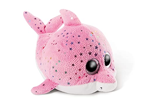 NICI Glubschis: Das Original – Glubschis Delfin Delfina 25 cm – Kuscheltier Delfin mit großen Augen – Flauschiges Plüschtier mit Glitzeraugen – Schmusetier für Kuscheltierliebhaber von NICI