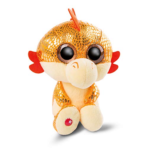 NICI Glubschis: Das Original – Glubschis Drache Yo-Yo 15 cm – Kuscheltier Drache mit großen Augen – Flauschiges Plüschtier mit Glitzeraugen – Schmusetier für Kuscheltierliebhaber, orange von NICI