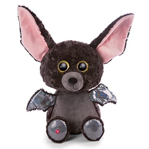 NICI Glubschis: Das Original – Glubschis Fledermaus Baako 45cm – Kuscheltier Fledermaus mit großen Augen – Flauschiges Plüschtier mit großen Glitzeraugen – Schmusetier für Kuscheltierliebhaber von NICI