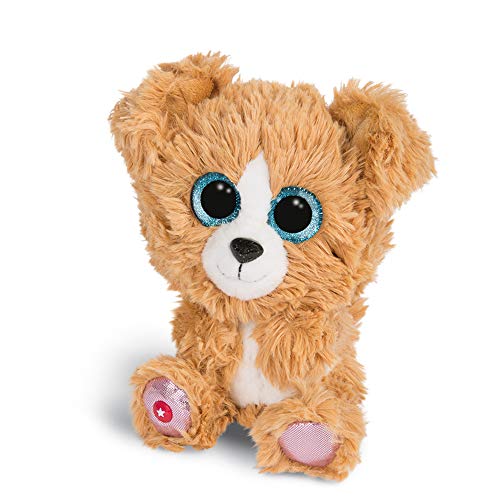 NICI Glubschis: Das Original – Glubschis Hund Lollidog 15 cm – Kuscheltier Hund mit großen Augen – Flauschiges Hunde-Plüschtier mit großen Glitzeraugen – Schmusetier für Kuscheltierliebhaber – 46317 von NICI