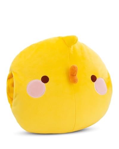 NICI Handmuff Piu Piu 33x33x10cm - Flauschiger Kinder Muff mit Piu Piu Gesicht für Mädchen, Jungen & Babys, Handwärmer ideal für kalte Tage – 61170, Gelb von NICI