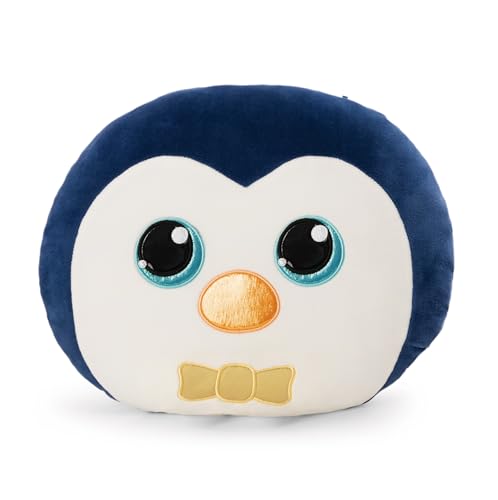 NICI Kissen GLUBSCHIS Pinguin Sniffy 35x30cm - blau - Flauschiges Kuscheltierkissen für Jungen, Mädchen, Babys und Kuscheltierliebhaber, ideal für Zuhause, Kindergarten oder unterwegs | 62209 von NICI