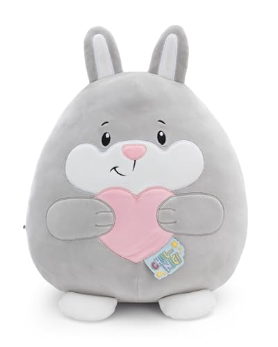 NICI CHILL-NICI Kuscheltier Hase mit Herz 30 cm - Flauschiges Stofftier aus Marshmallow-Textur-Material zum Kuscheln, Spielen und Liebhaben, Ideales Kuschelkissen - 61404 von NICI