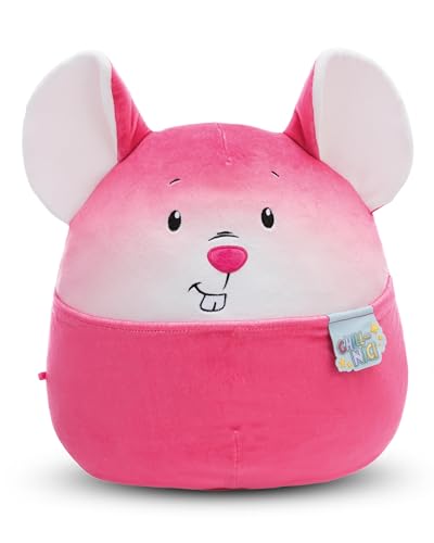 NICI Kuscheltier Chill Maus 30cm pink - Stofftier aus weichem Plüsch, niedliches Plüschtier zum Kuscheln und Spielen, für Kinder & Erwachsene - tolle Geschenkidee von NICI