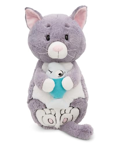NICI Kuscheltier Katze mit Fisch 40x20cm - grau - Weiches Plüschtier – niedliches Stofftier zum Kuscheln & Spielen – tolle Geschenkidee für Kinder & Erwachsene - 62166 NICI Kuscheltier Katze mit Fisch 40x20cm - grau - Weiches Plüschtier – niedliches Stofftier zum Kuscheln & Spielen – tolle Geschenkidee für Kinder & Erwachsene - 62166 von NICI