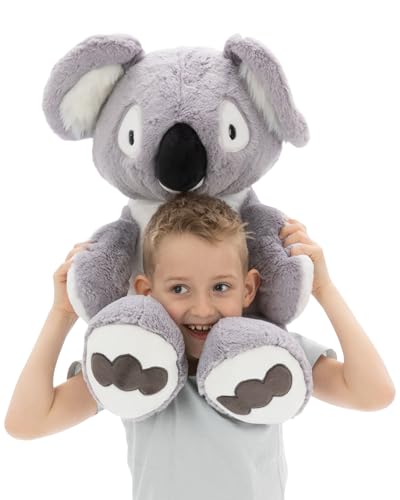 NICI Kuscheltier Koala Barry 70cm - grau - Stofftier aus weichem Plüsch, niedliches Plüschtier zum Kuscheln und Spielen, für Kinder & Erwachsene, tolle Geschenkidee - 61725 von NICI