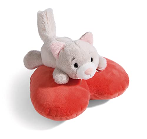 NICI Kuscheltier Love Katze flauschig 13cm liegend auf von NICI