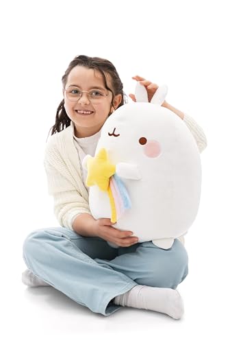 NICI Kuscheltier MOLANG mit Sternschnuppe 48cm - weiß - Weiches Plüschtier – niedliches Stofftier zum Kuscheln & Spielen – tolle Geschenkidee für Kinder & Erwachsene | 62221 NICI Kuscheltier MOLANG mit Sternschnuppe 48cm - weiß - Weiches Plüschtier – niedliches Stofftier zum Kuscheln & Spielen – tolle Geschenkidee für Kinder & Erwachsene | 62221 von NICI