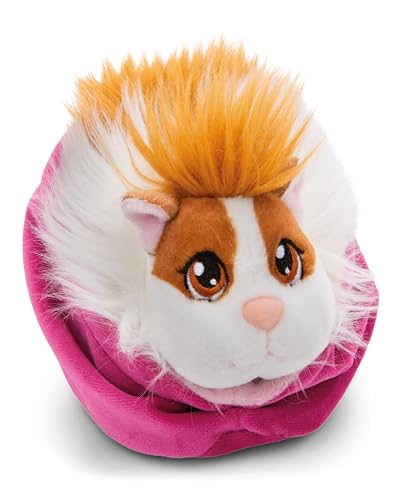 NICI Little Paws Meerschweinchen Kuscheltier 12cm karamell-weiß im malvefarbenen Körbchen - Flauschiges Stofftier, Plüschtier zum Kuscheln, Spielen und Liebhaben - 61333 von NICI