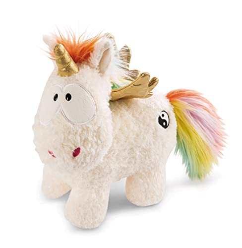 NICI Kuscheltier Rainbow Yang 32 cm – Einhorn Plüschtier für Mädchen, Jungen & Babys – Flauschiges Stofftier zum Kuscheln & Spielen – Kuscheliges Schmusetier, 48411, Weiß von NICI