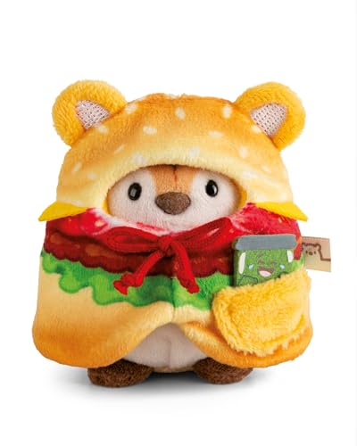 NICI Kuscheltier Tiger Tiggy 8cm mit Gurkenglas & Hamburgerkostüm in Geschenkbox - beige - Stofftier aus weichem Plüsch, Plüschtier zum Kuscheln und Spielen, für Kinder & Erwachsene - 61656 NICI Kuscheltier Tiger Tiggy 8cm mit Gurkenglas & Hamburgerkostüm in Geschenkbox - beige - Stofftier aus weichem Plüsch, Plüschtier zum Kuscheln und Spielen, für Kinder & Erwachsene - 61656 von NICI