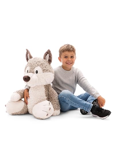 NICI Forest Friends Wolf Kuscheltier Winny 70cm - Flauschiges Stofftier zum Kuscheln, Spielen und Liebhaben, Nachhaltig produziertes Plüschtier - 49953 von NICI