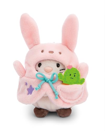 NICI MYMOCHI Kuscheltier Set - Kuscheltier Katze Angy 8 cm mit Kaktus und Hasenkostüm in Geschenkbox, Flauschiges Stofftier zum Kuscheln, Spielen und Liebhaben - 61141 von NICI