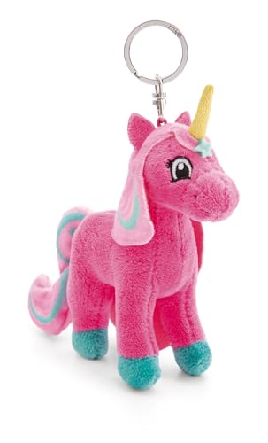 NICI Schlüsselanhänger Lissy Pony Einhorn Antonia 10cm pink - Plüsch-Begleiter Kuscheltieranhänger mit Schlüsselring für Schlüsselband, Schlüsselbund & Schlüsselhalter, Rosarot von NICI