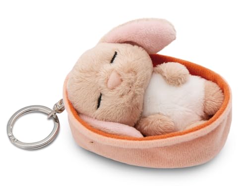 NICI Schlüsselanhänger Sleeping Pets Hase karamell 8cm von NICI