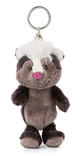 NICI Schlüsselanhänger Stinktier Chiala Skunk 10cm – Kuscheltieranhänger mit Schlüsselring für Schlüsselband, Schlüsselbund, Schlüsselhalter & Schlüsselkette – Taschenanhänger Forest Friends von NICI