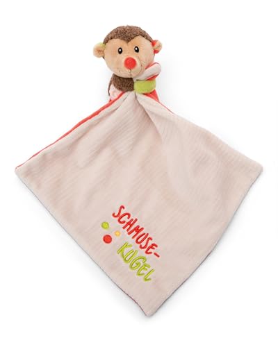 NICI Schmusetuch Baby 22 x 22 cm mit Kuscheltier Igel - Flauschiges Schnuffeltuch für Mädchen & Jungen, Baby Geschenk zur Geburt, Mit gesticktem Schriftzug "Schmusekugel" - 49752 von NICI