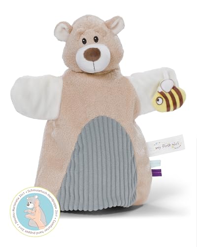 NICI Schmusetuch Handpuppe Bär 2in1 26x25cm - beige - Kuscheltuch für Babys & Kleinkinder – Baby Schnuffeltuch zum Spielen, Greifen, Knuddeln und Entdecken - 61856 NICI Schmusetuch Handpuppe Bär 2in1 26x25cm - beige - Kuscheltuch für Babys & Kleinkinder – Baby Schnuffeltuch zum Spielen, Greifen, Knuddeln und Entdecken - 61856 von NICI