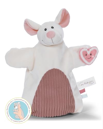 NICI Schmusetuch Handpuppe Maus 2in1 26x25cm - weiß - Kuscheltuch für Babys & Kleinkinder – Baby Schnuffeltuch zum Spielen, Greifen, Knuddeln und Entdecken - 61857 NICI Schmusetuch Handpuppe Maus 2in1 26x25cm - weiß - Kuscheltuch für Babys & Kleinkinder – Baby Schnuffeltuch zum Spielen, Greifen, Knuddeln und Entdecken - 61857 von NICI