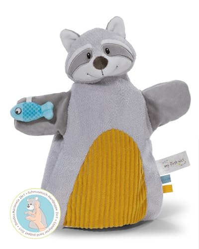 NICI Schmusetuch Handpuppe Waschbär 2in1 26x25cm - grau - Kuscheltuch für Babys & Kleinkinder – Baby Schnuffeltuch zum Spielen, Greifen, Knuddeln und Entdecken - 61858 NICI Schmusetuch Handpuppe Waschbär 2in1 26x25cm - grau - Kuscheltuch für Babys & Kleinkinder – Baby Schnuffeltuch zum Spielen, Greifen, Knuddeln und Entdecken - 61858 von NICI
