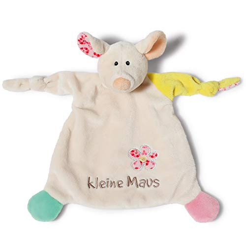 NICI Schmusetuch Maus ‚Kleine Maus´ 25x25 cm – Maus Schnuffeltuch ab 0+ Monaten – Kuscheltuch für Babys & Kleinkinder – Baby Kuscheltier / Schnuffeltuch – Baby Schmusetuch für Mädchen & Jungen – 40039, 1 Stück (1er Pack) von NICI