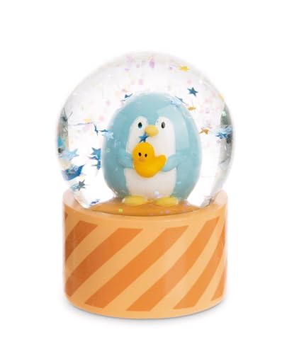 NICI Schüttelkugel mymochi Pinguin Waddle 6,5cm - orange - Kawaii Deko-Zubehör, Schneekugel, Glimmerkugel, Glaskugel – Geschenkidee für Freundschaft | 61826 von NICI