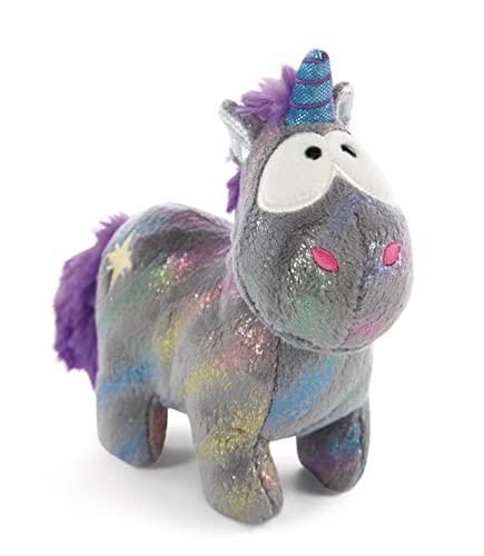 NICI Kuscheltier Einhorn Star Bringer 13 cm – Stofftier aus weichem Plüsch zum Kuscheln und Spielen, funkelndes Plüschtier für Kinder & Erwachsene, 48626, ideal als Geschenk, grau von NICI