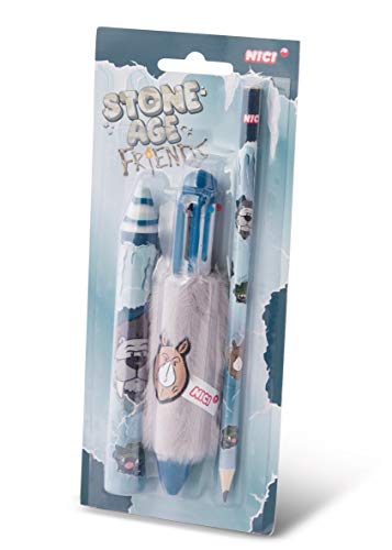 NICI Stifteset Stone Age Friends 3teilig von NICI