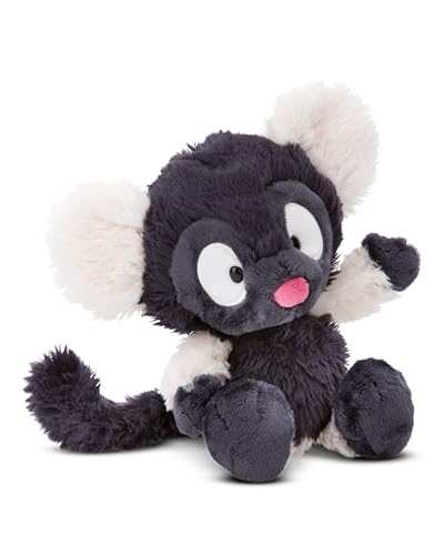 NICI Wild Friends Kuscheltier Lemur Ruffi 18 cm - Niedliches Stofftier zum Kuscheln, Spielen und Liebhaben, Nachhaltig produziertes Plüschtier - 49803, Grau von NICI