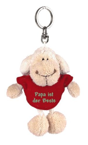 NICI 31553 - Schaf weiß T-Shirt Papa ist der Beste Bb SA 10 cm, rot von NICI