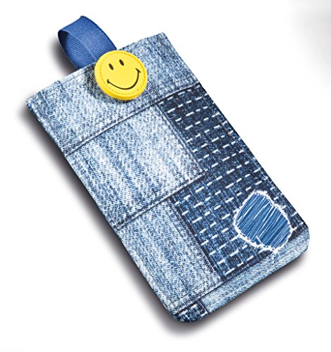 Nici 41535 Smiley Handyhülle, Jeans-Look, 10 x 15 cm Nici 41535 Smiley Handyhülle, Jeans-Look, 10 x 15 cm von NICI