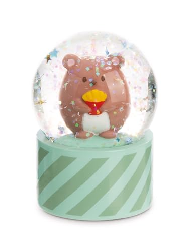 Schüttelkugel mymochi Bär Nomo 6,5cm - grün - Kawaii Deko-Zubehör, Schneekugel, Glimmerkugel, Glaskugel – Geschenkidee für Freundschaft | 61825 von NICI