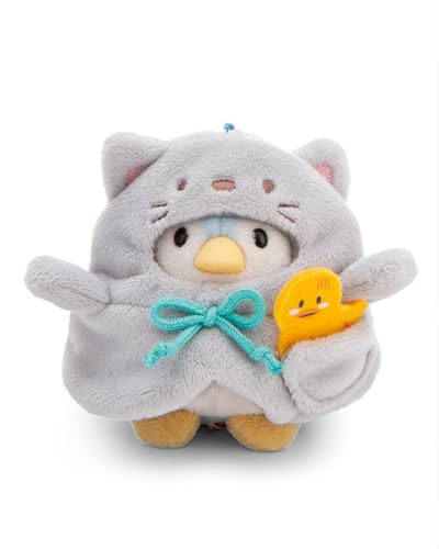 NICI MYMOCHI Kuscheltier Set - Pinguin Kuscheltier Waddle 8 cm mit Ente und Katzenkostüm in Geschenkbox, Flauschiges Stofftier zum Kuscheln, Spielen und Liebhaben - 61143 von NICI