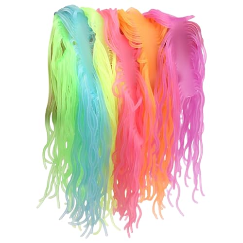 6pcs dehnbares Zappelspielzeug, farbenfrohe sensorische Spaghetti Dehnbare Spielzeug, Glühen in den dunklen Zappel -Nudeln Stressspielzeug für Stress Relief Party Geschenke früh Bildung Geburtstag, S 6pcs dehnbares Zappelspielzeug, farbenfrohe sensorische Spaghetti Dehnbare Spielzeug, Glühen in den dunklen Zappel -Nudeln Stressspielzeug für Stress Relief Party Geschenke früh Bildung Geburtstag, S von NIDONE