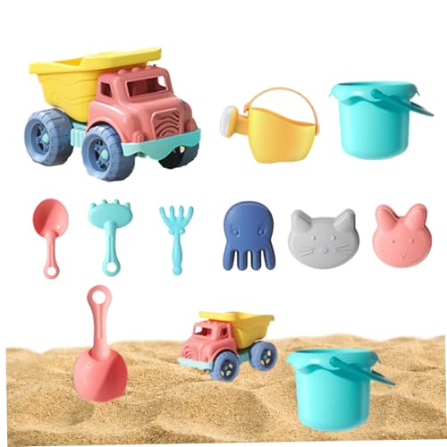 NIDONE Beach Bucket Set Strand Sandspielzeug Set Summer Bucket Beach Toy Set Kid Play Sand Toy Beach Spielzeug für Sommer Beach Games 9pcs 1 Set von NIDONE