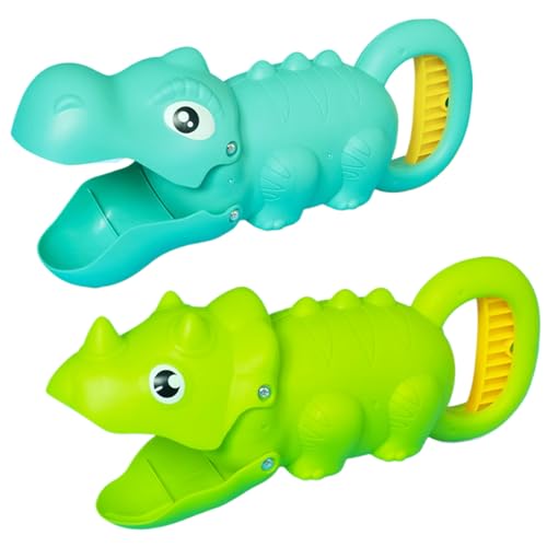 NIDONE Dinosaurier -Sandspielzeug Spielzeuggreiferkrallen für Kinder 2pcs Leicht Bunte Dinosaurier Sandspielzeug süßer Bildungssandgrabber -Spielzeug für Strand, Sandbox oder Garten (2PCS) von NIDONE