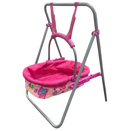 NIDONE Doll Swing Babypuppenschwung, 2 in 1 Puppenschwung und tragbarer Trägersitz, Abnehmbarer waschbarer Babypuppe von NIDONE