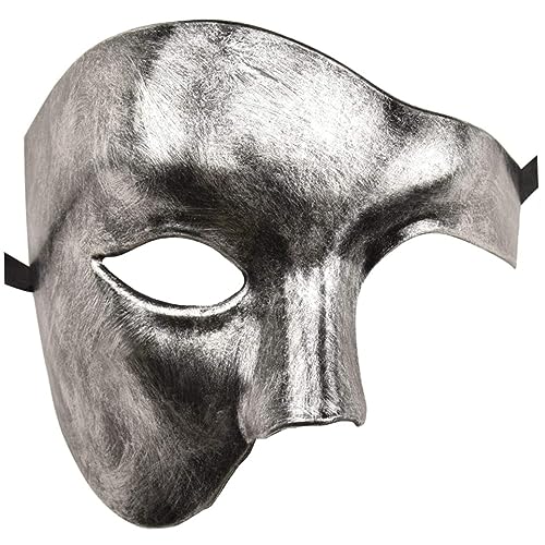 NIDONE Maskerade Maske Herren Maske Maskerade -Maske Phantom der Oper -Halbgesichtsmaske von NIDONE