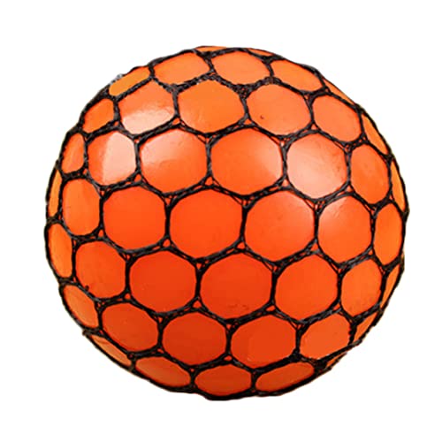 NIDONE Squeeze Traubenbällchen Zappeln Mesh Bälle Sensorische Traubenbälle Spielzeug für Erwachsene Druck Reliefbüro Orange von NIDONE